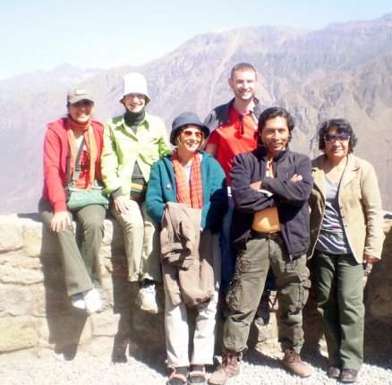 Andres & clients in Colca Canyon